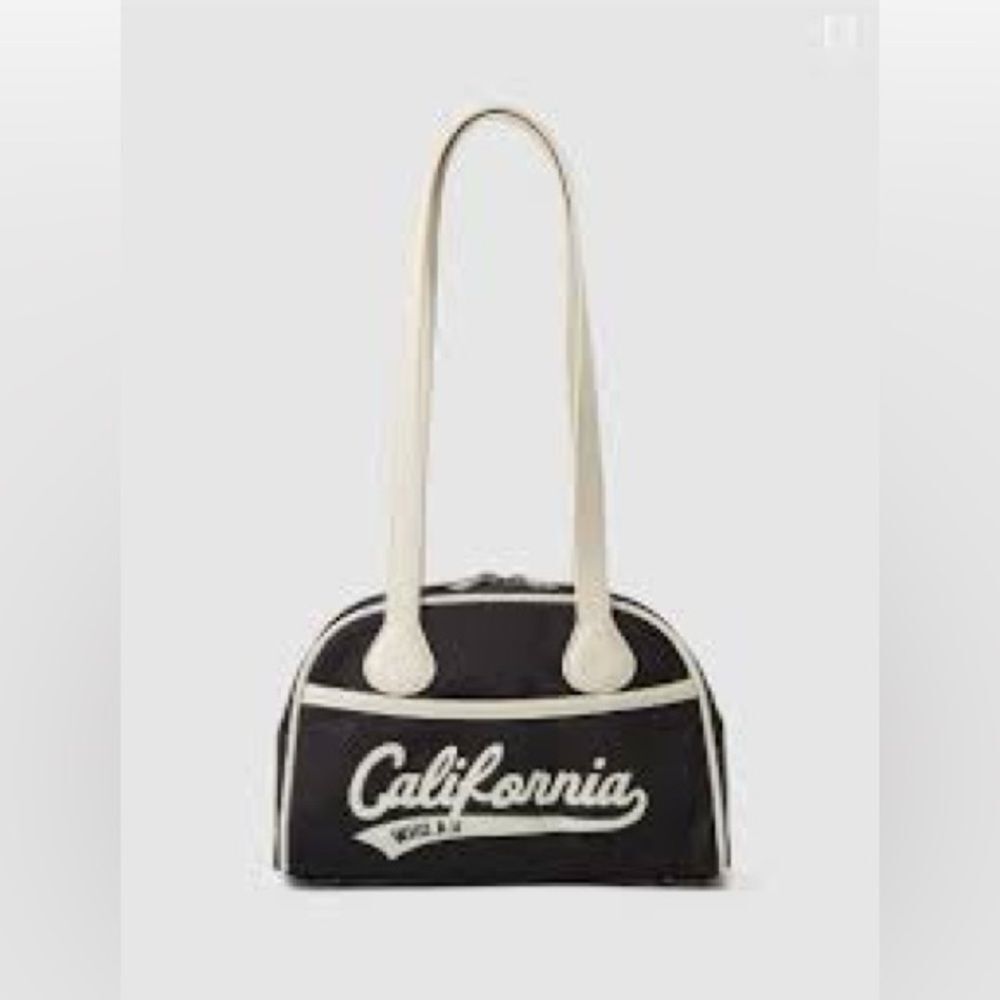 Who.A.U California nylon bowling bag black NWT